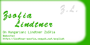 zsofia lindtner business card