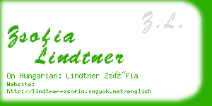zsofia lindtner business card